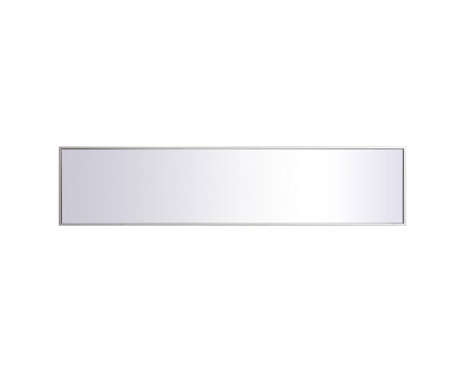 Elegant 14" Metal Frame Rectangle Mirror - Silver (MR41460S)