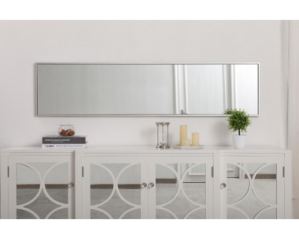 Elegant 14" Metal Frame Rectangle Mirror - Silver (MR41460S)