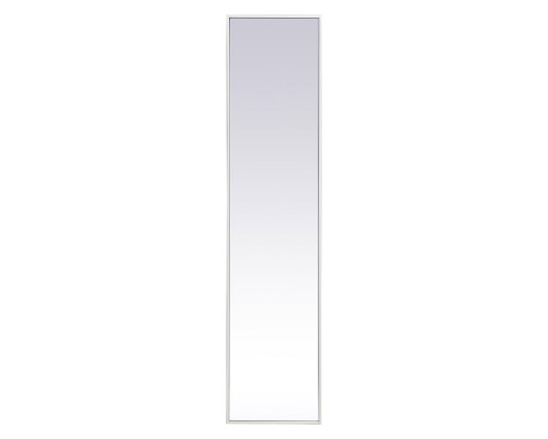 Elegant 14" Metal Frame Rectangle Mirror - White (MR41460WH)