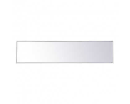 Elegant 14" Metal Frame Rectangle Mirror - White (MR41460WH)