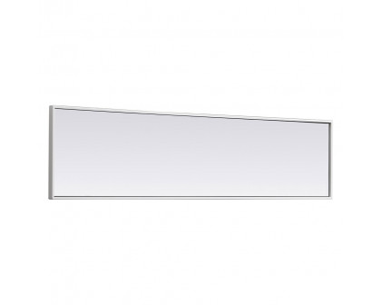 Elegant 14" Metal Frame Rectangle Mirror - White (MR41460WH)