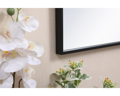 Elegant Wall Mirror - Black, L 28" (MR41828BK)