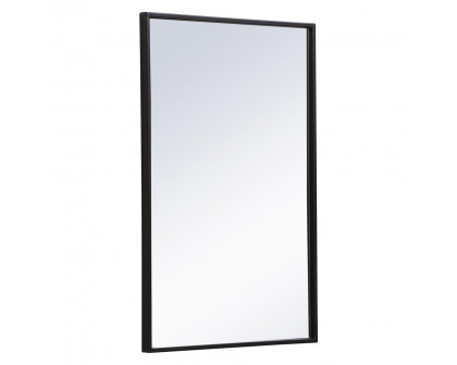 Elegant Wall Mirror - Black, L 28" (MR41828BK)