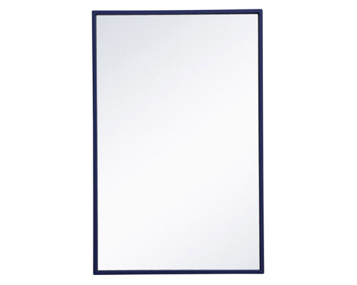 Elegant Wall Mirror - Blue, L 28" (MR41828BL)