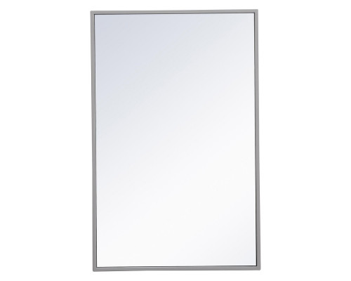 Elegant Wall Mirror - Gray, L 28" (MR41828GR)