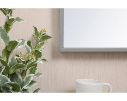 Elegant Wall Mirror - Gray, L 28" (MR41828GR)