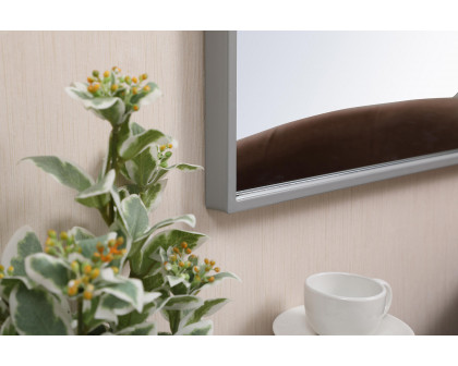 Elegant Wall Mirror - Gray, L 28" (MR41828GR)