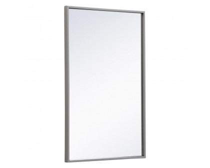 Elegant Wall Mirror - Gray, L 28" (MR41828GR)