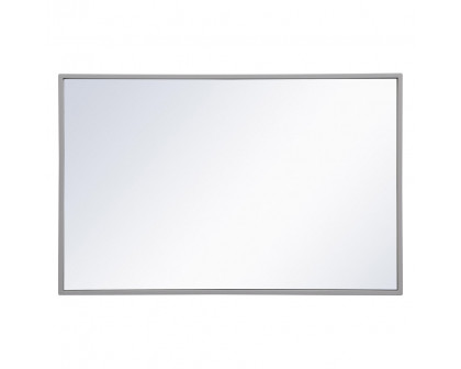 Elegant Wall Mirror - Gray, L 28" (MR41828GR)