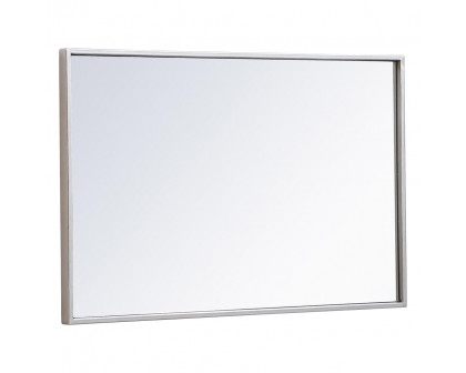 Elegant Wall Mirror - Silver, L 28" (MR41828S)