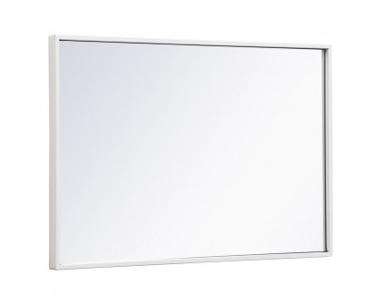 Elegant Wall Mirror - White, L 28" (MR41828WH)