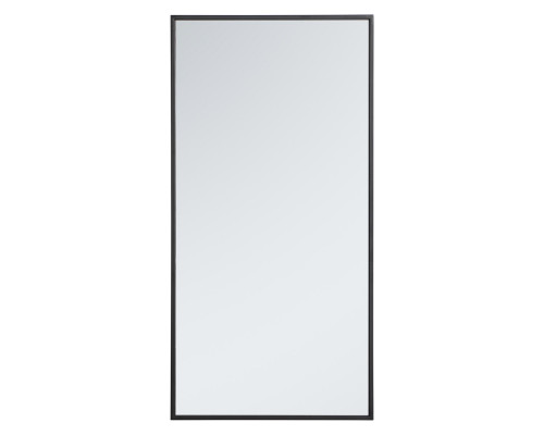 Elegant Wall Mirror - Black, L 18" (MR41836BK)