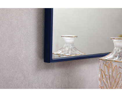 Elegant Wall Mirror - Blue, L 18" (MR41836BL)