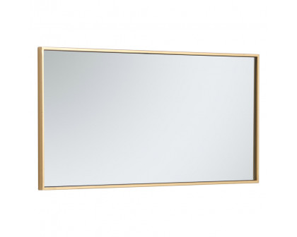 Elegant Wall Mirror - Brass, L 18" (MR41836BR)