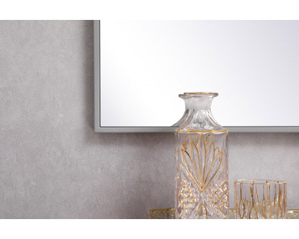 Elegant Wall Mirror - Gray, L 18" (MR41836GR)