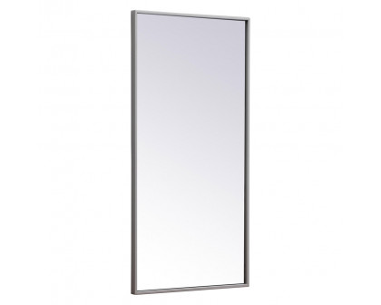 Elegant Wall Mirror - Gray, L 18" (MR41836GR)