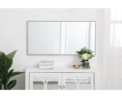 Elegant Wall Mirror - Silver, L 18" (MR41836S)