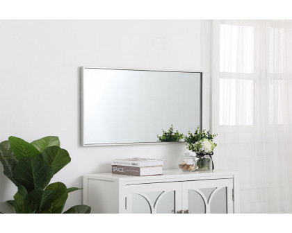 Elegant Wall Mirror - Silver, L 18" (MR41836S)