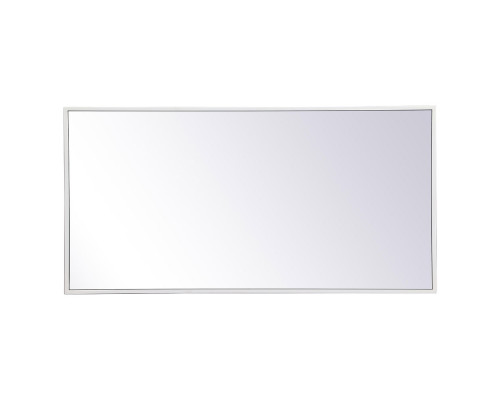 Elegant Wall Mirror - White, L 18" (MR41836WH)