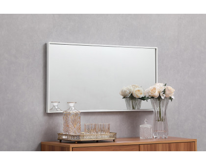 Elegant Wall Mirror - White, L 18" (MR41836WH)