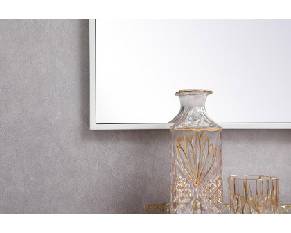 Elegant Wall Mirror - White, L 18" (MR41836WH)