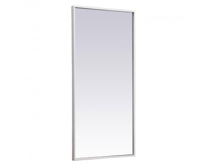 Elegant Wall Mirror - White, L 18" (MR41836WH)