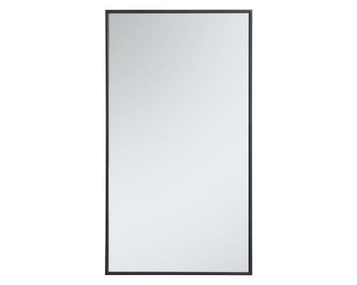 Elegant Wall Mirror - Black, L 20" (MR42036BK)