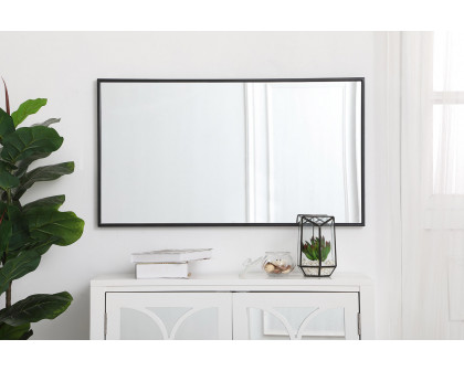 Elegant Wall Mirror - Black, L 20" (MR42036BK)