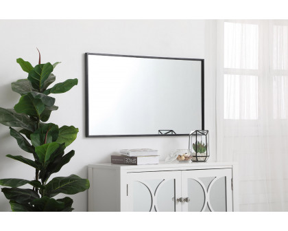 Elegant Wall Mirror - Black, L 20" (MR42036BK)