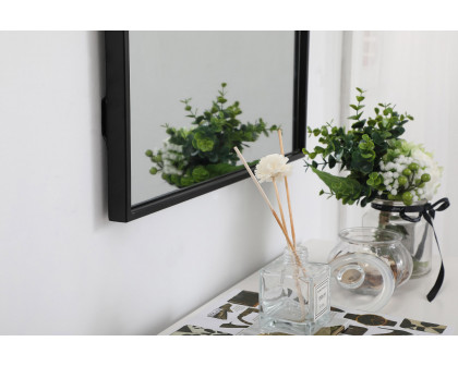 Elegant Wall Mirror - Black, L 20" (MR42036BK)