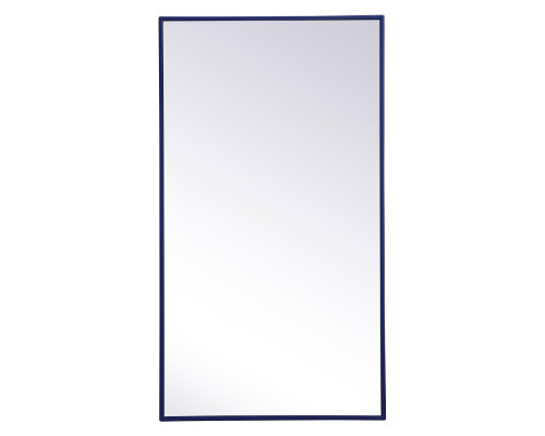 Elegant Wall Mirror - Blue, L 20" (MR42036BL)