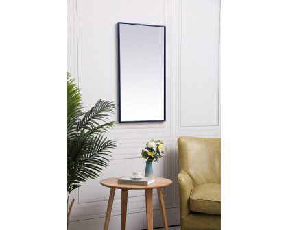 Elegant Wall Mirror - Blue, L 20" (MR42036BL)