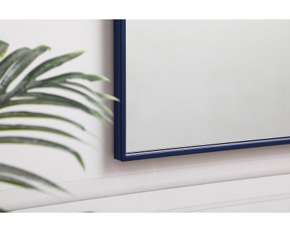 Elegant Wall Mirror - Blue, L 20" (MR42036BL)