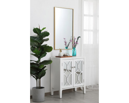 Elegant Wall Mirror - Brass, L 20" (MR42036BR)