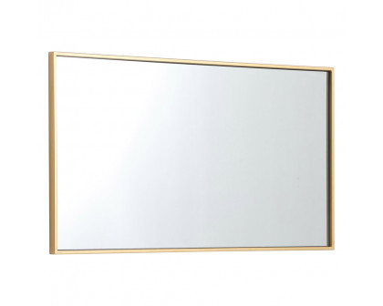 Elegant Wall Mirror - Brass, L 20" (MR42036BR)