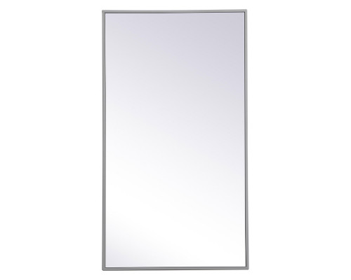 Elegant Wall Mirror - Gray, L 20" (MR42036GR)