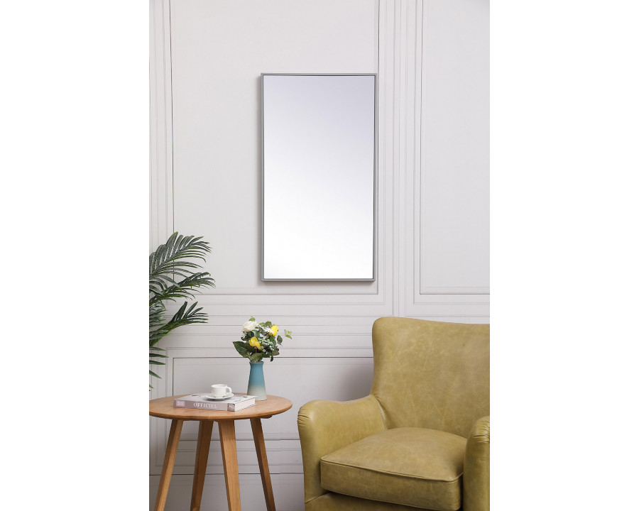 Elegant Wall Mirror - Gray, L 20" (MR42036GR)