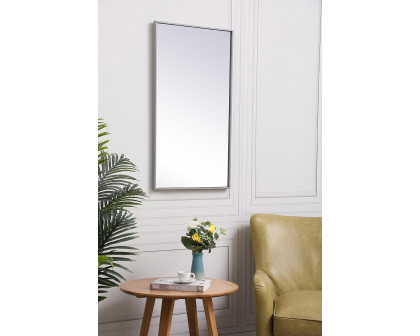 Elegant Wall Mirror - Gray, L 20" (MR42036GR)