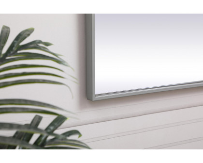 Elegant Wall Mirror - Gray, L 20" (MR42036GR)