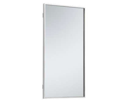 Elegant Wall Mirror - Silver, L 20" (MR42036S)