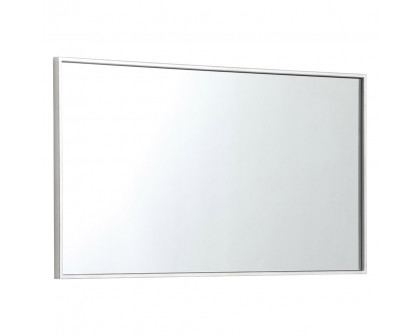 Elegant Wall Mirror - Silver, L 20" (MR42036S)