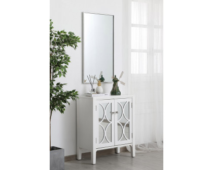 Elegant Wall Mirror - Silver, L 20" (MR42036S)