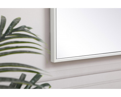 Elegant Wall Mirror - White, L 20" (MR42036WH)