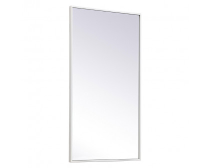 Elegant Wall Mirror - White, L 20" (MR42036WH)