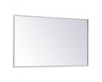 Elegant Wall Mirror - White, L 20" (MR42036WH)