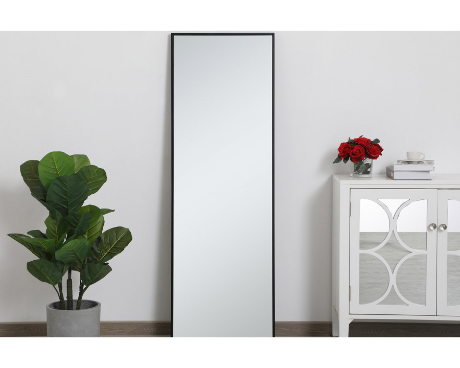 Elegant Wall Mirror - Black, L 20" (MR42060BK)