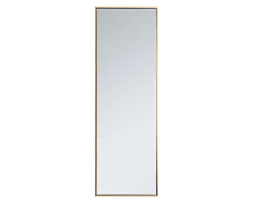 Elegant Wall Mirror - Brass, L 20" (MR42060BR)