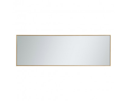 Elegant Wall Mirror - Brass, L 20" (MR42060BR)