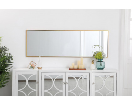 Elegant Wall Mirror - Brass, L 20" (MR42060BR)