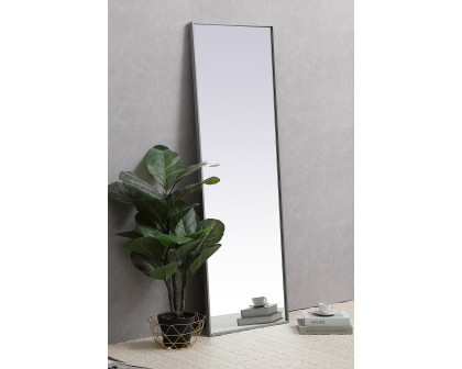 Elegant Wall Mirror - Gray, L 20" (MR42060GR)